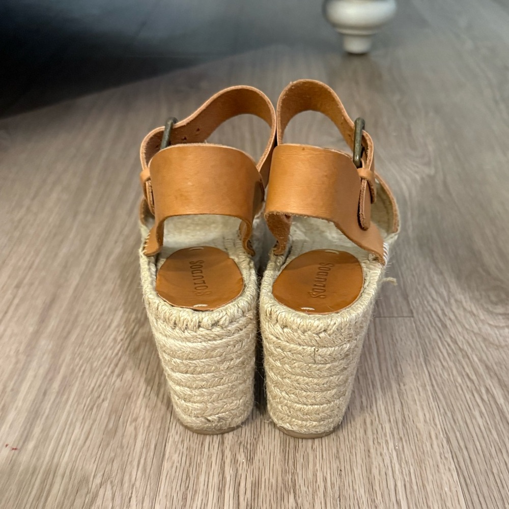 Soludos Minorca leather platform espadrille sandal - Picture 6 of 7